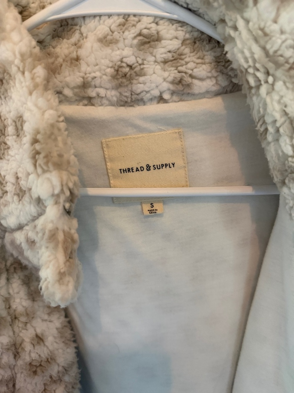 Thread & Supply Cream Leopard Faux Fur Jacket - Picture 2 of 2